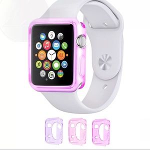 3-Pack 38mm Apple Watch Bumpers Case TPU Pink